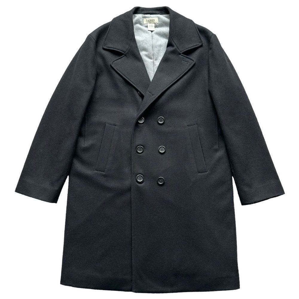 🔃J. Crew Men's Black Wool Double Breasted Jacket